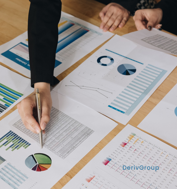 understanding interest rate swaps financial consultant explaining interest rate swaps with documents and charts in a professional setting